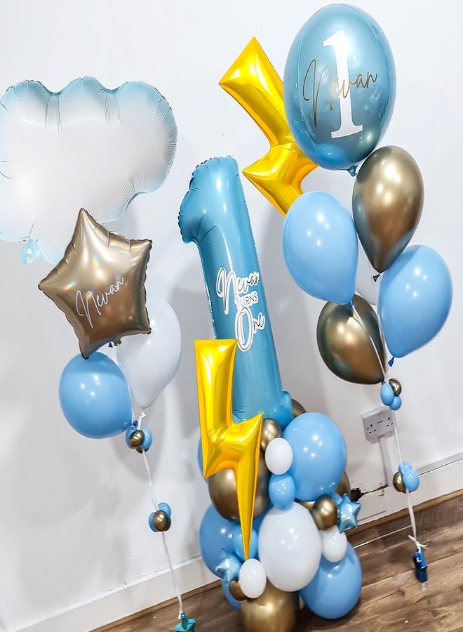 KHC-KHF Lightningbolt-Balloons Cloud-Balloon 8PCS 45in Lightning Bolt Foil Balloon 30in Cloud Balloons Birthday Party Baby Shower Wedding Decorations Supply - Image 4